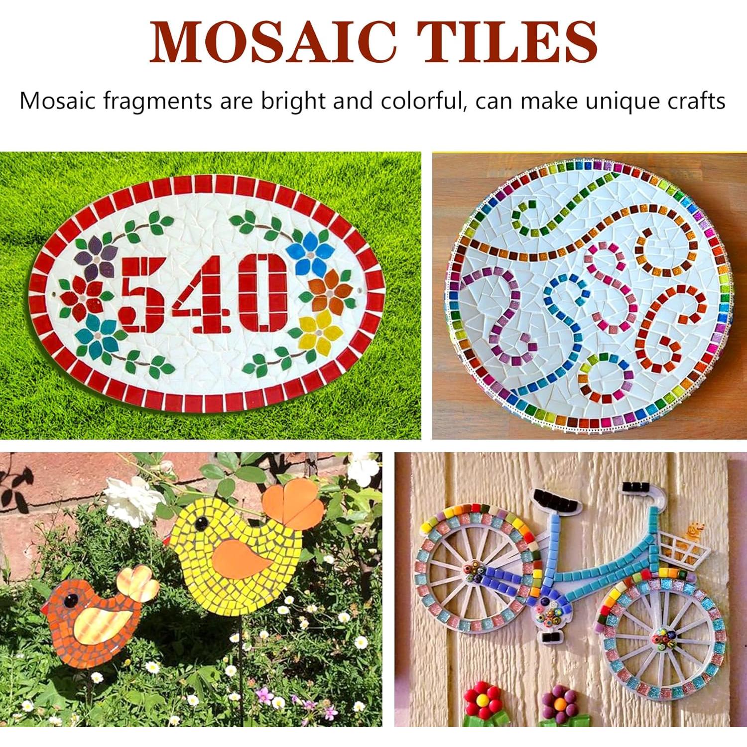 1000 Piezas Azulejos de Mosaico de Vidrio Csdtylh Cuadrados