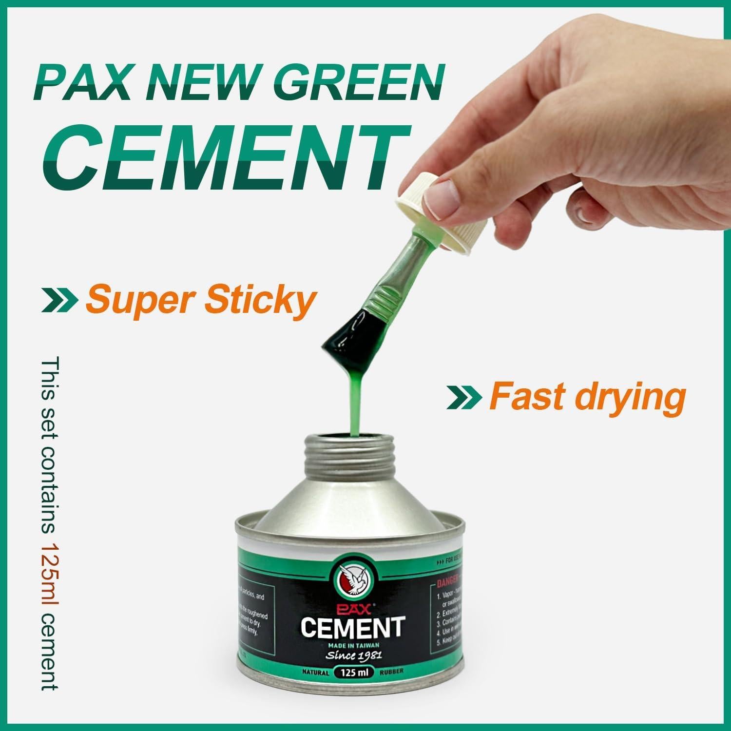 Kit de Parche Universal PAX 30 Pcs 55x55mm + Cemento Verde 250ml