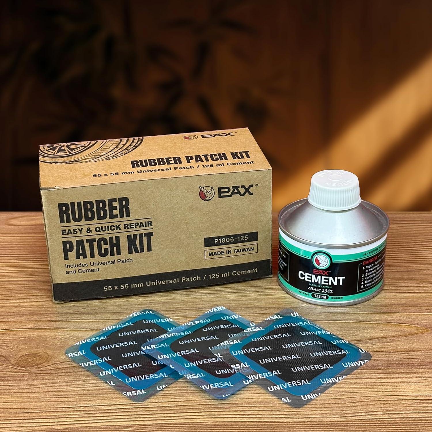 Kit de Parche Universal PAX 30 Pcs 55x55mm + Cemento Verde 250ml