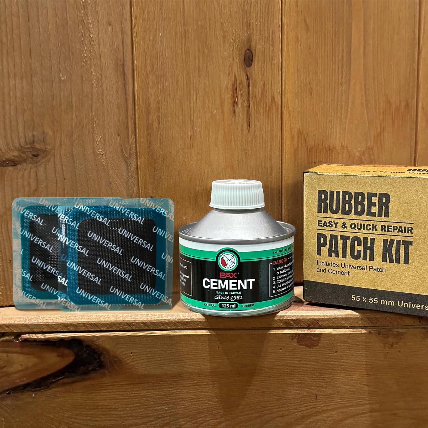 Kit de Parche Universal PAX 30 Pcs 55x55mm + Cemento Verde 250ml