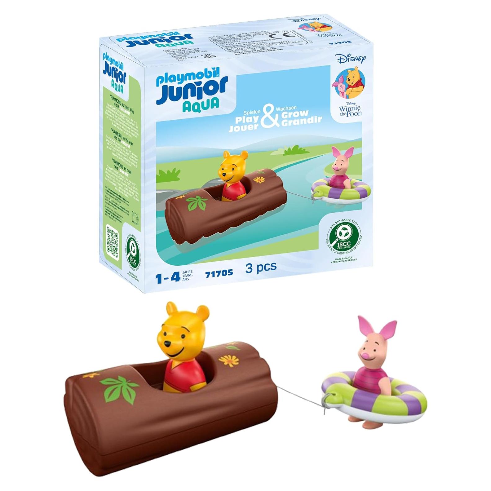 PLAYMOBIL Junior Aventura Acuática Winnie Pooh 3 Piezas