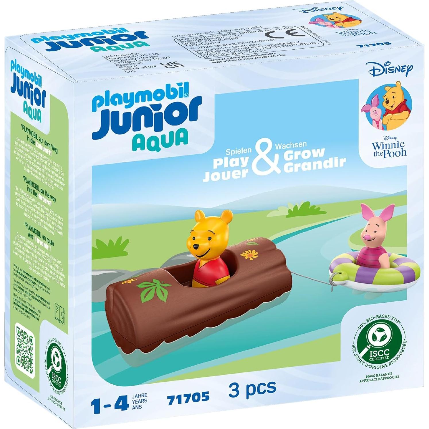 PLAYMOBIL Junior Aventura Acuática Winnie Pooh 3 Piezas