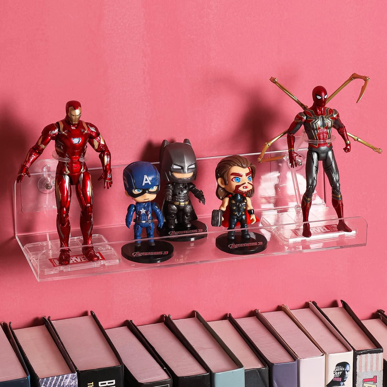 Estante Flotante Sooyee 8 Piezas Acrílico Transparente 38.1x12.1 cm