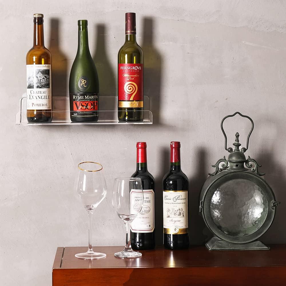 Estante Flotante Sooyee 8 Piezas Acrílico Transparente 38.1x12.1 cm