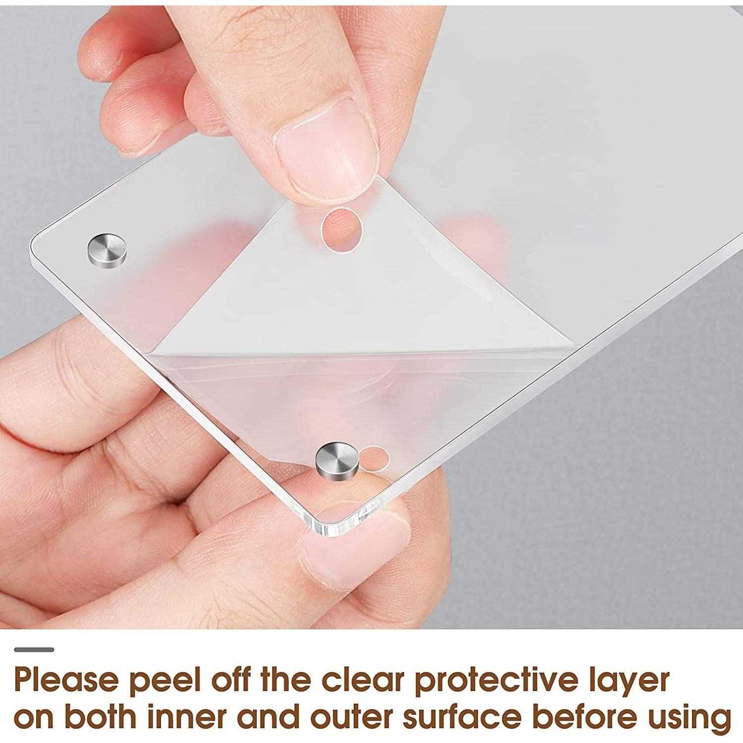 Marco de Foto Magnético Acrílico Fintie 8.6x5.3 cm - Paquete de 4