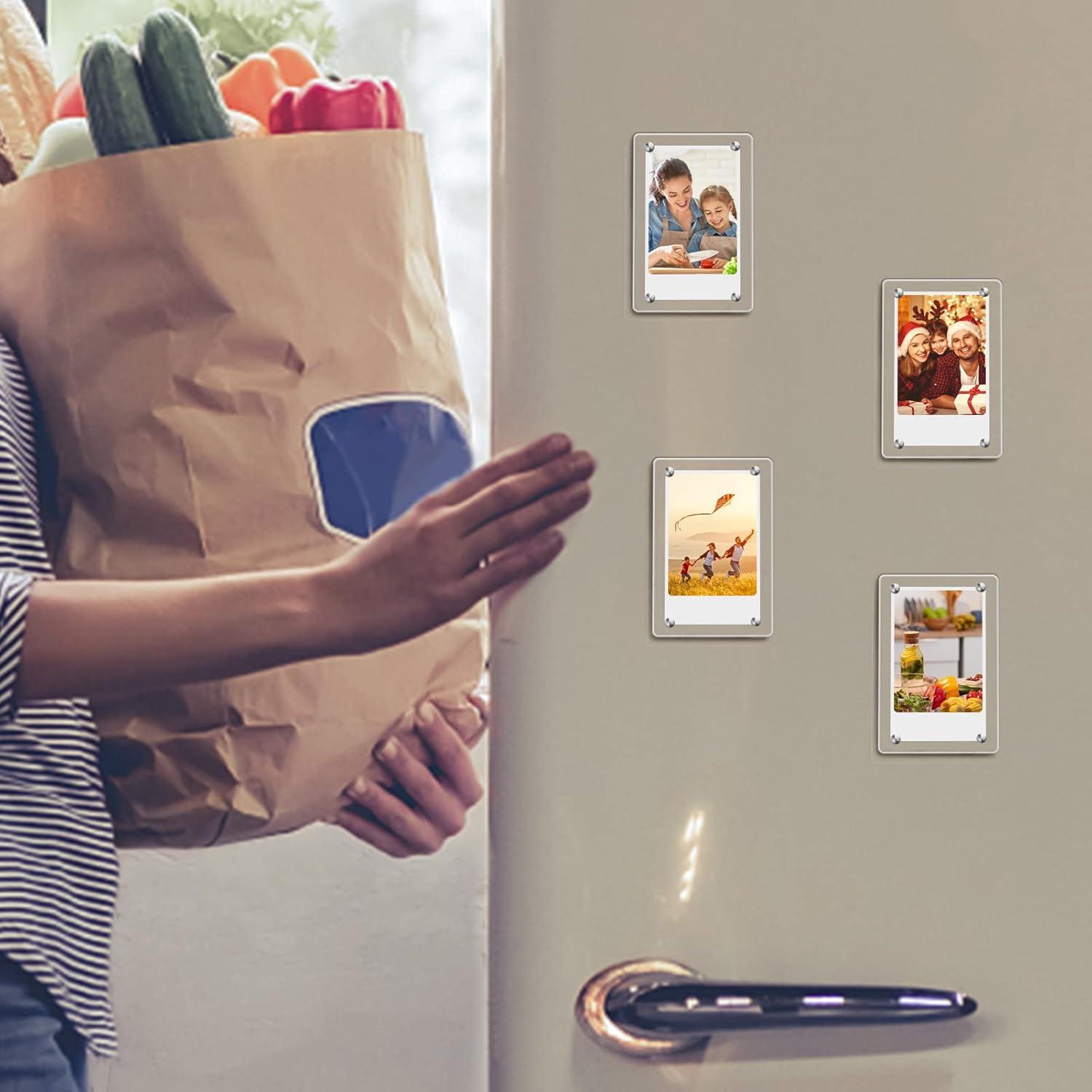 Marco de Foto Magnético Acrílico Fintie 8.6x5.3 cm - Paquete de 4