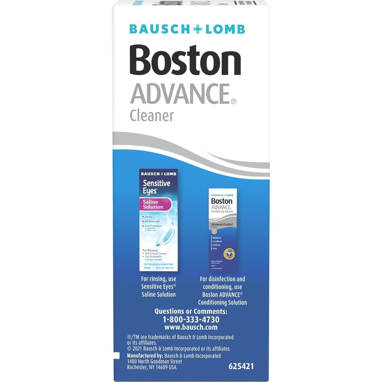 Boston ADVANCE Limpiador de Lentes RGP 29.57 ml - Paso 1