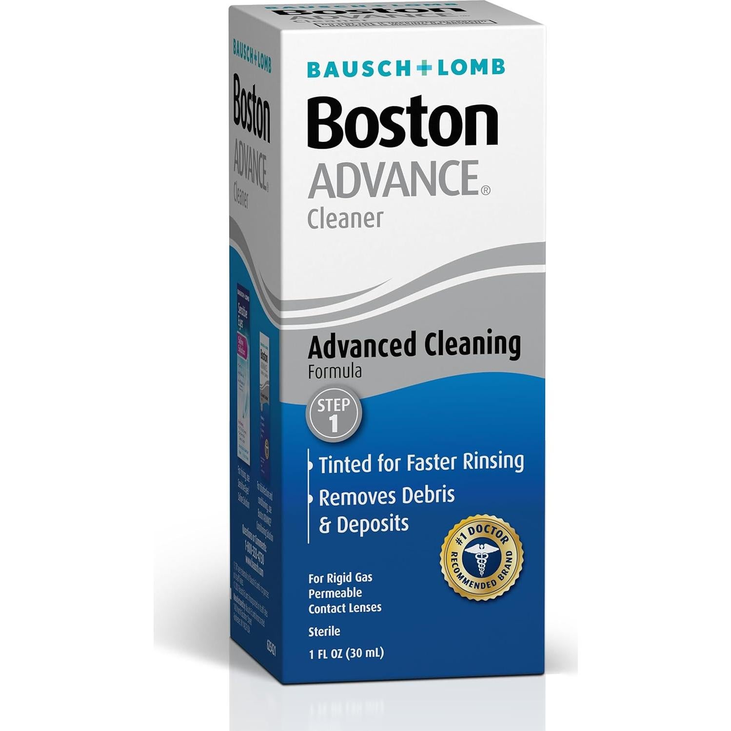 Boston ADVANCE Limpiador de Lentes RGP 29.57 ml - Paso 1
