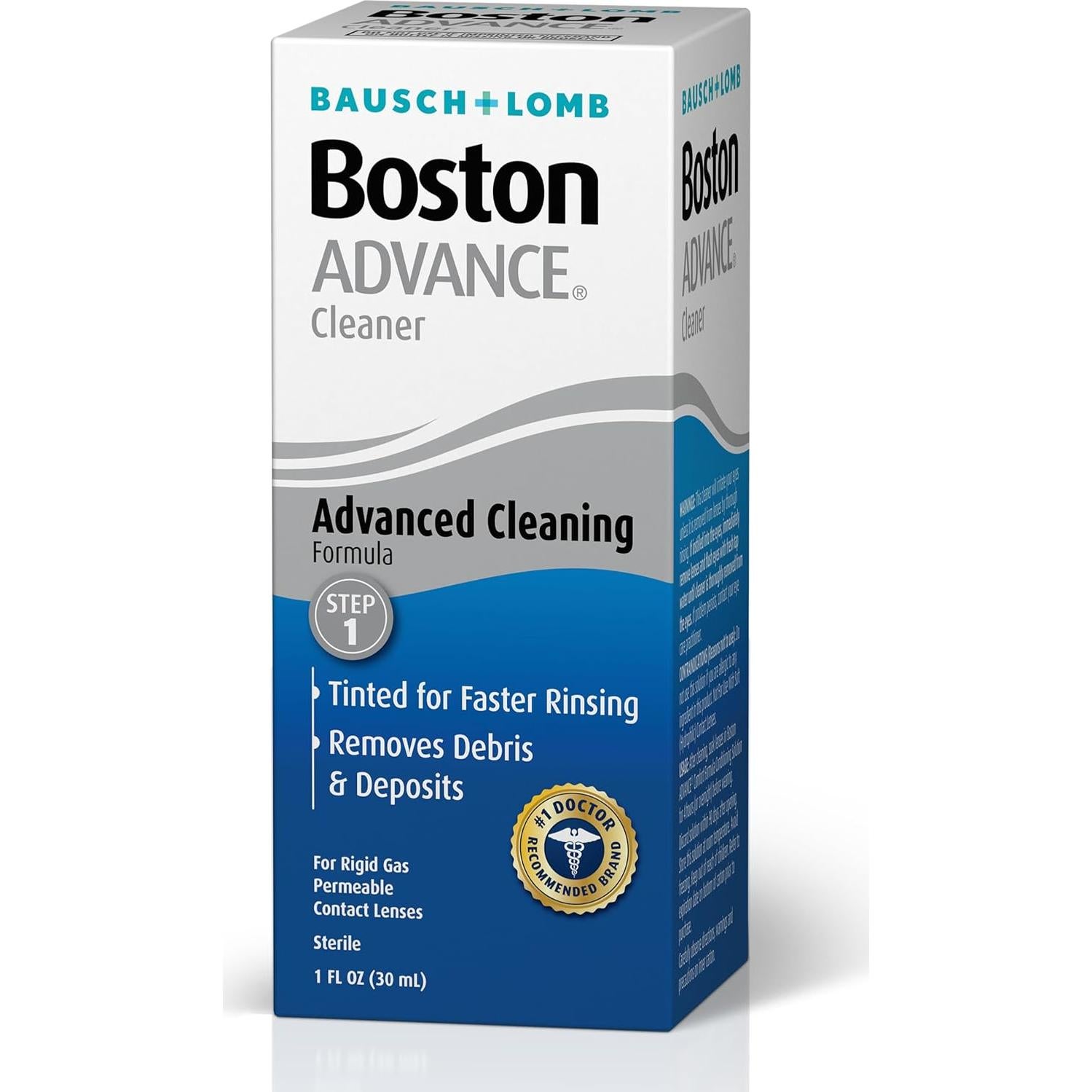 Boston ADVANCE Limpiador de Lentes RGP 29.57 ml - Paso 1