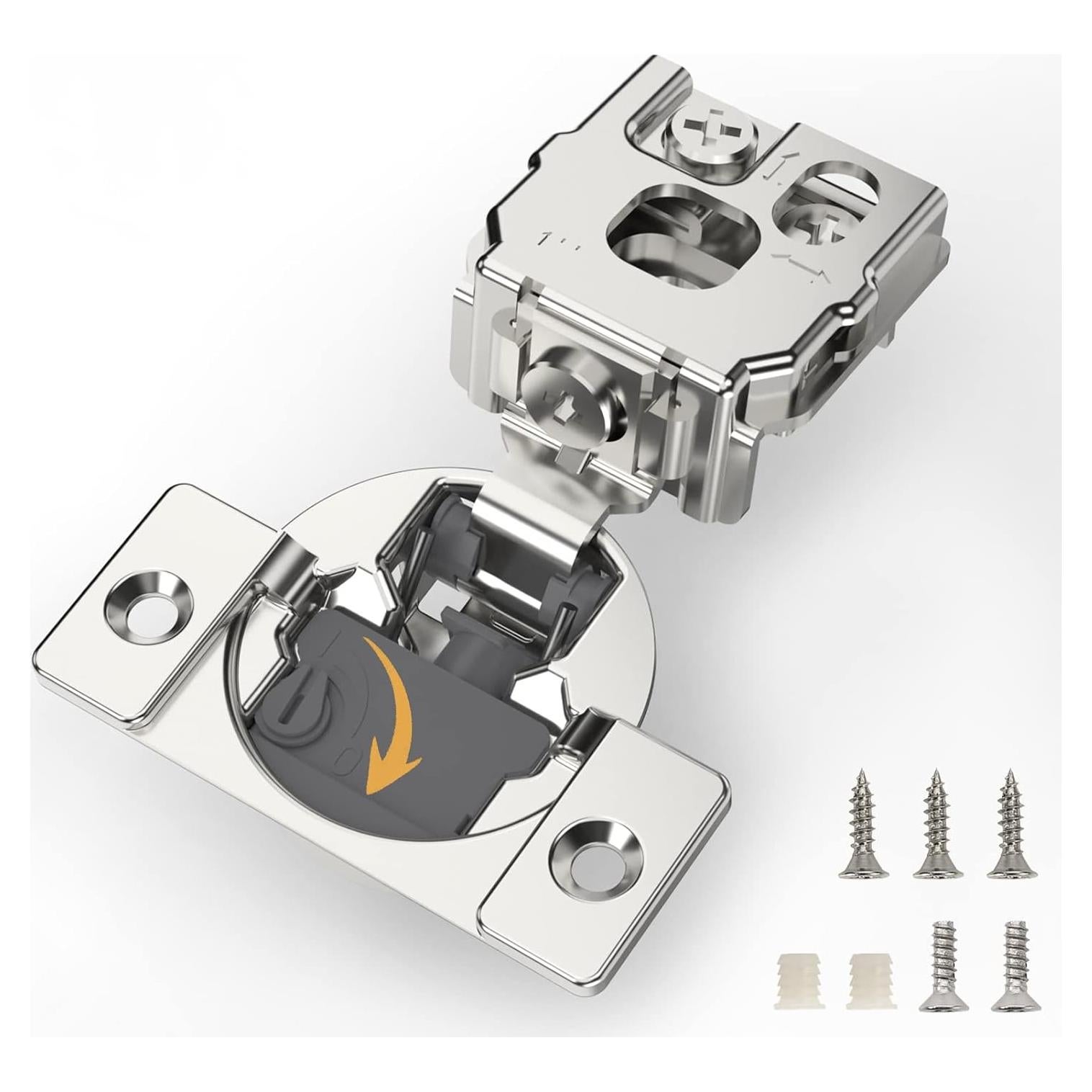 Bisagras de Gabinete Cierre Suave 1" FURNIWARE 10 Piezas