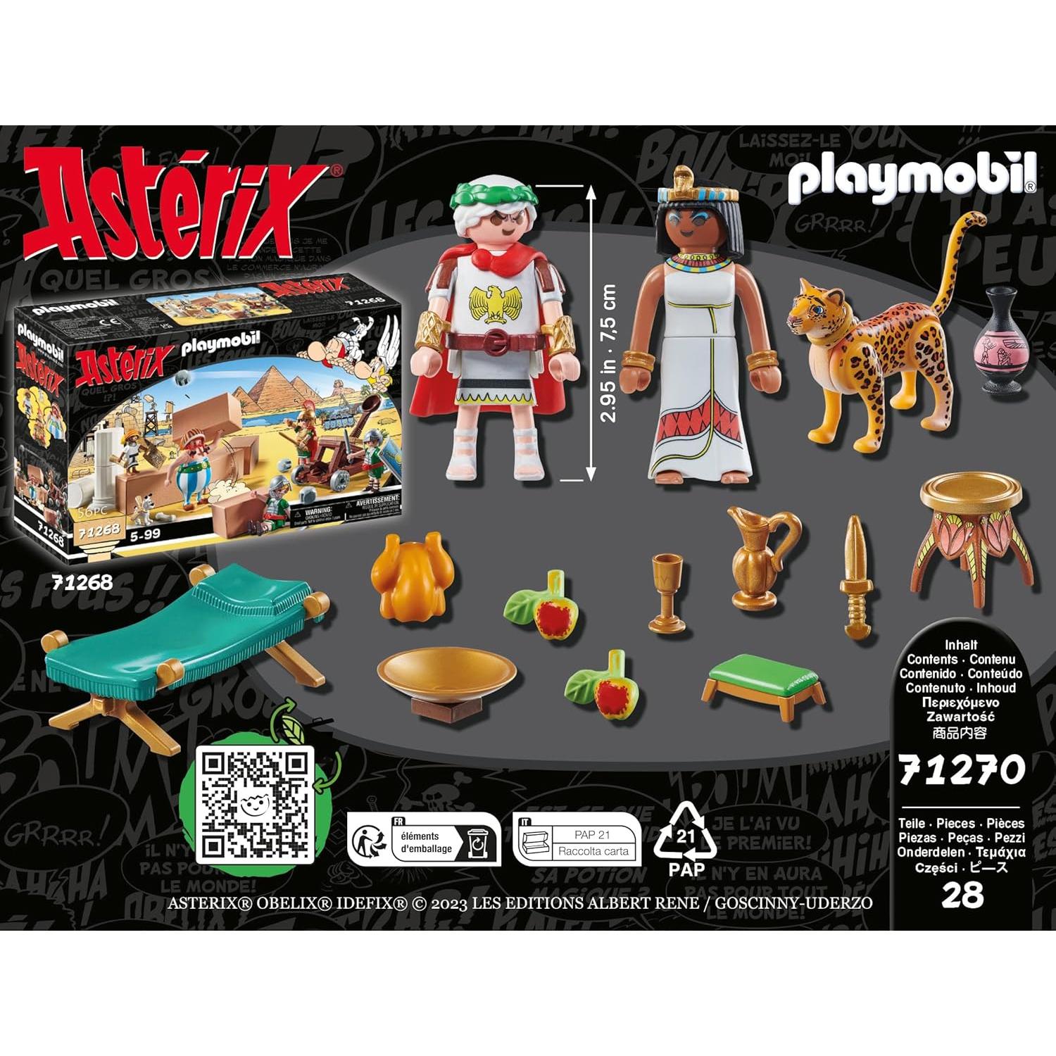 Playmobil 71270 Asterix César y Cleopatra - 28 Piezas