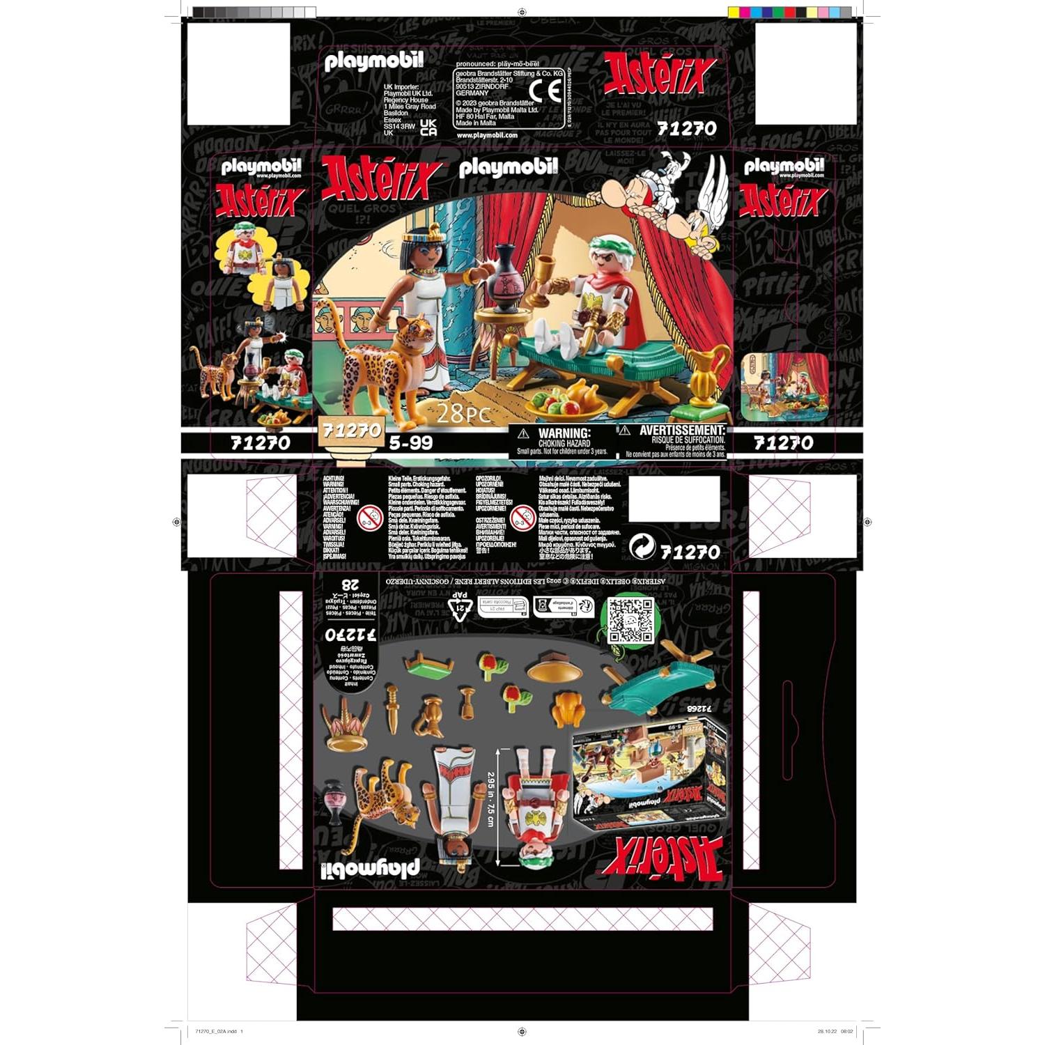 Playmobil 71270 Asterix César y Cleopatra - 28 Piezas