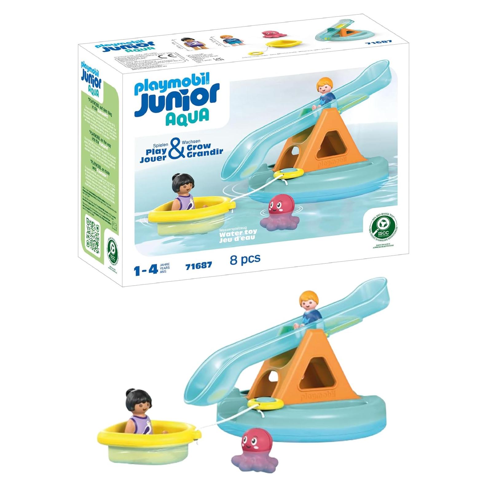 PLAYMOBIL Junior Aqua: Isla Flotante con Tobogán 39x19cm