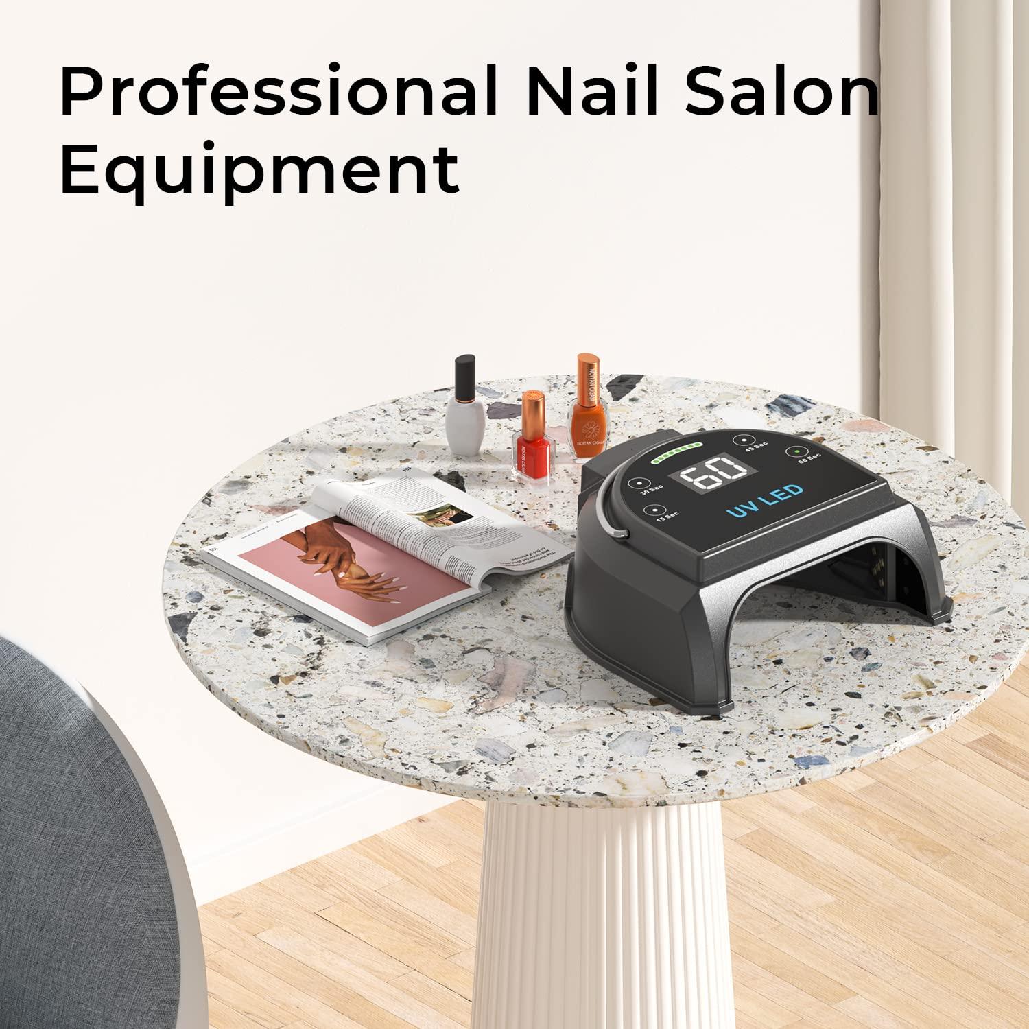 Lámpara de Uñas UV LED Gelpal 80W Inalámbrica Portátil Negra