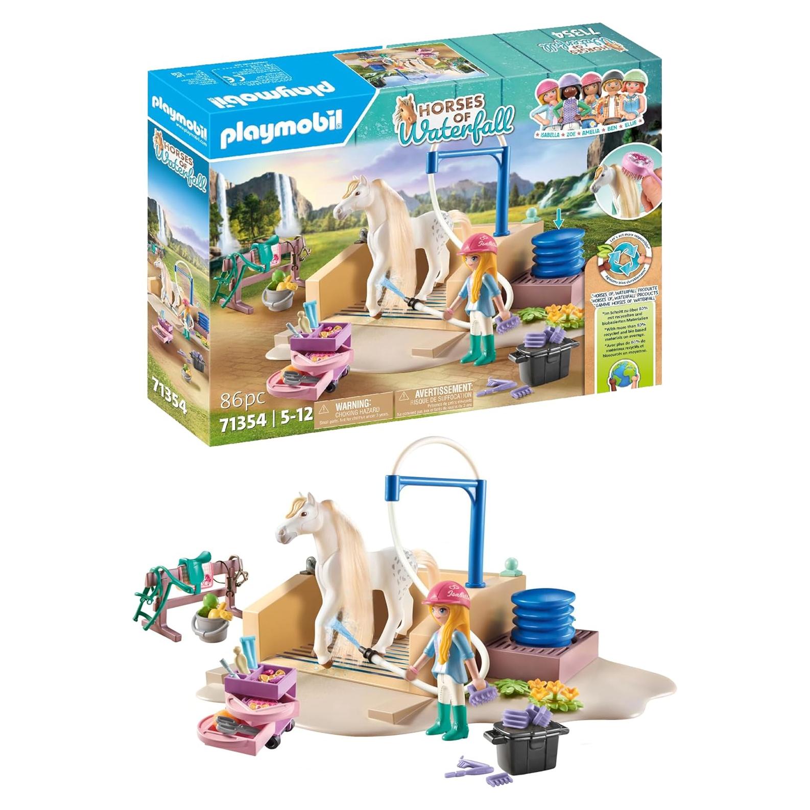Estación de Lavado de Caballos Playmobil 71354 con Isabella