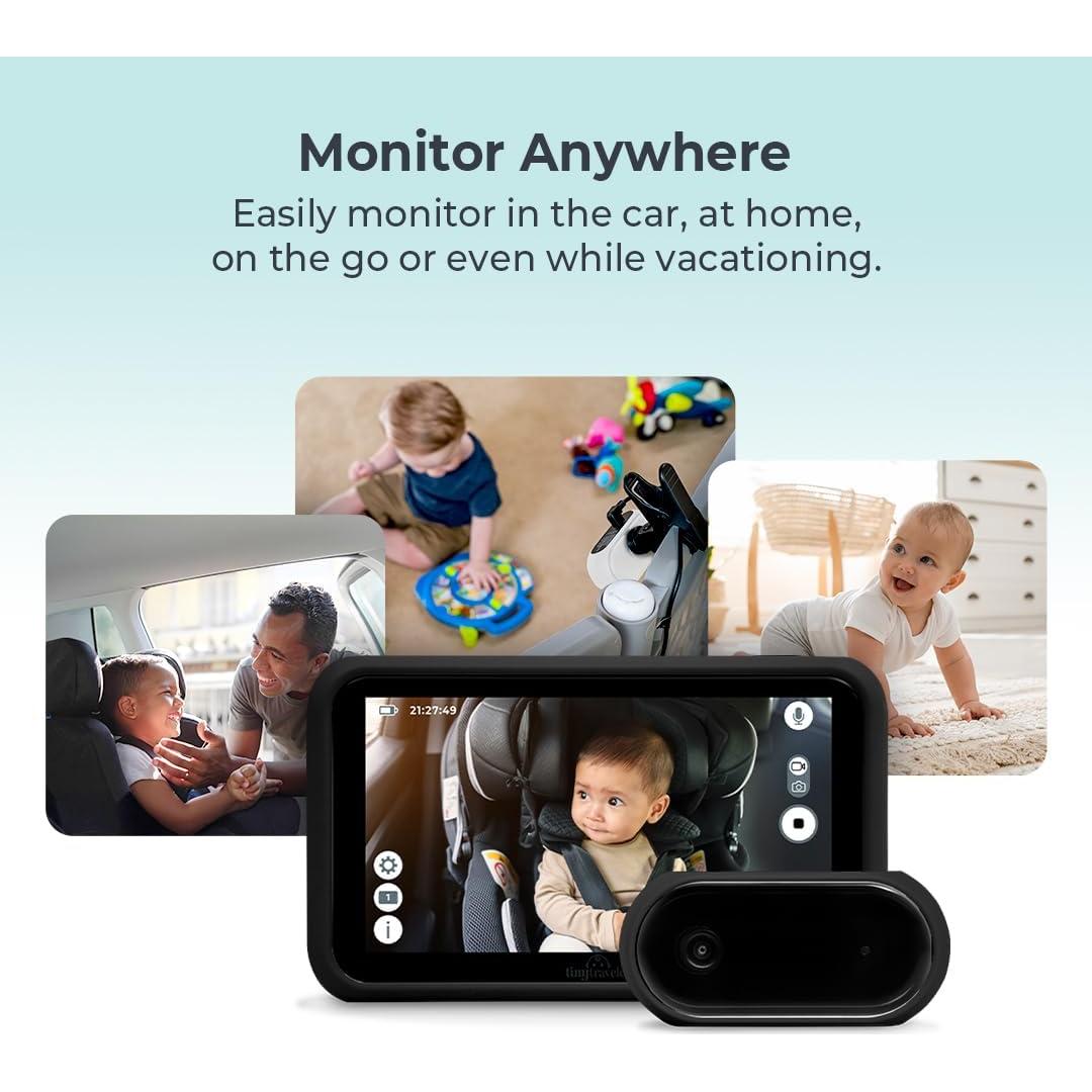 Monitor para Bebés Pequeño Viajero 5" HD Sin WiFi Negro