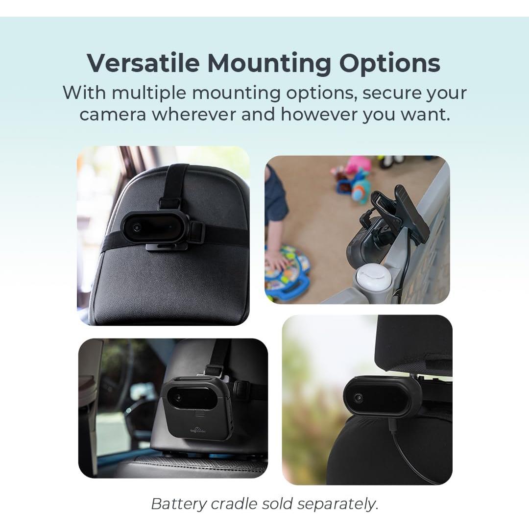 Monitor para Bebés Pequeño Viajero 5" HD Sin WiFi Negro