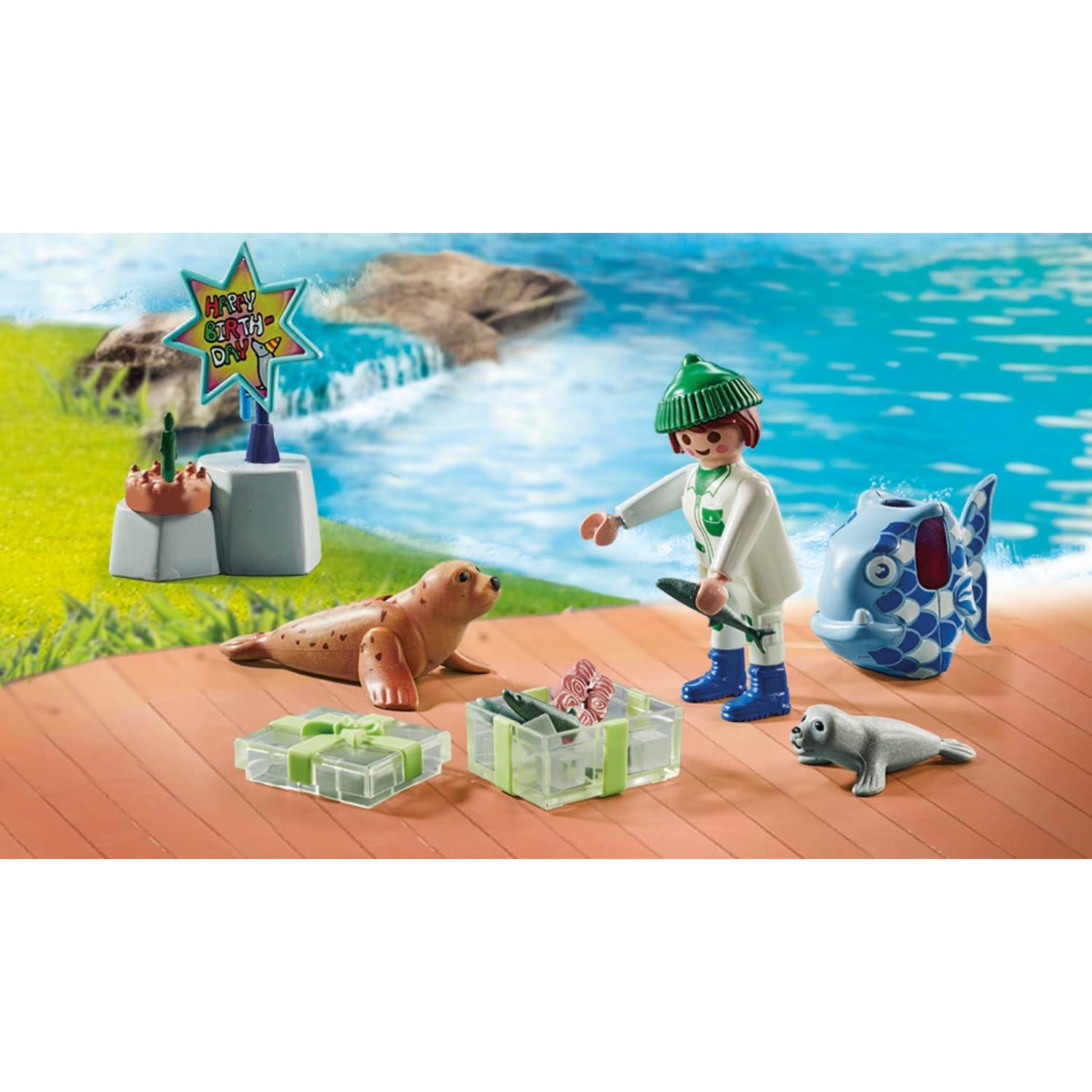 Playmobil Cuidador de Animales con Focas 71448
