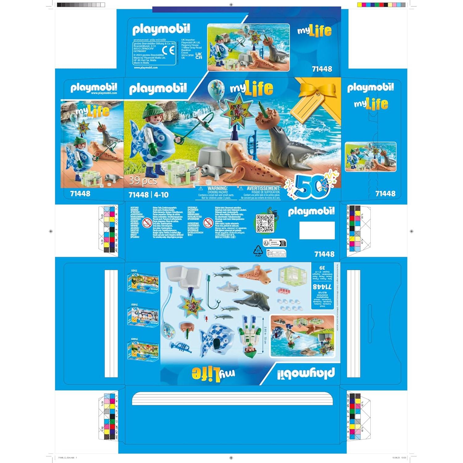 Playmobil Cuidador de Animales con Focas 71448