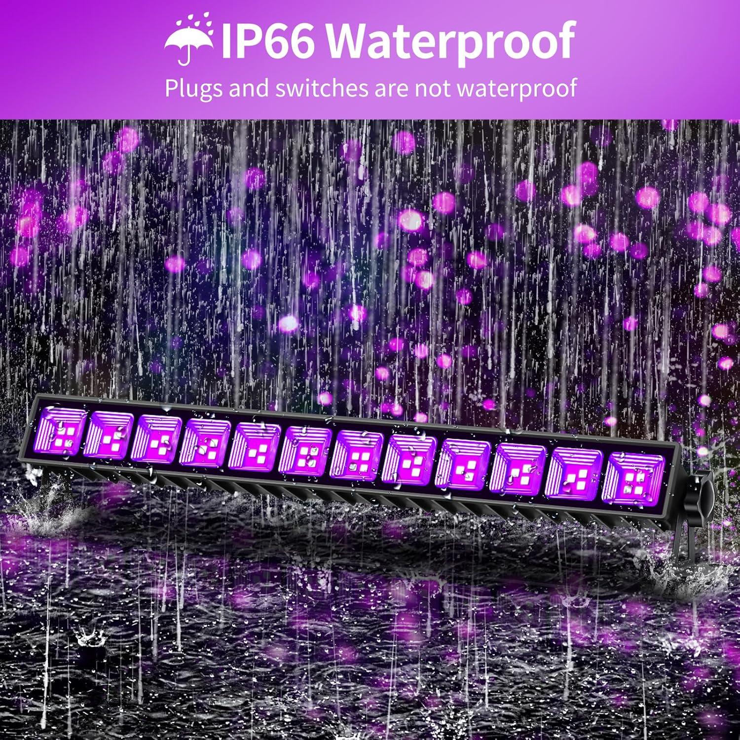 Barra de luz negra LED 42W SHGPODA con cable 1.5m e interruptor