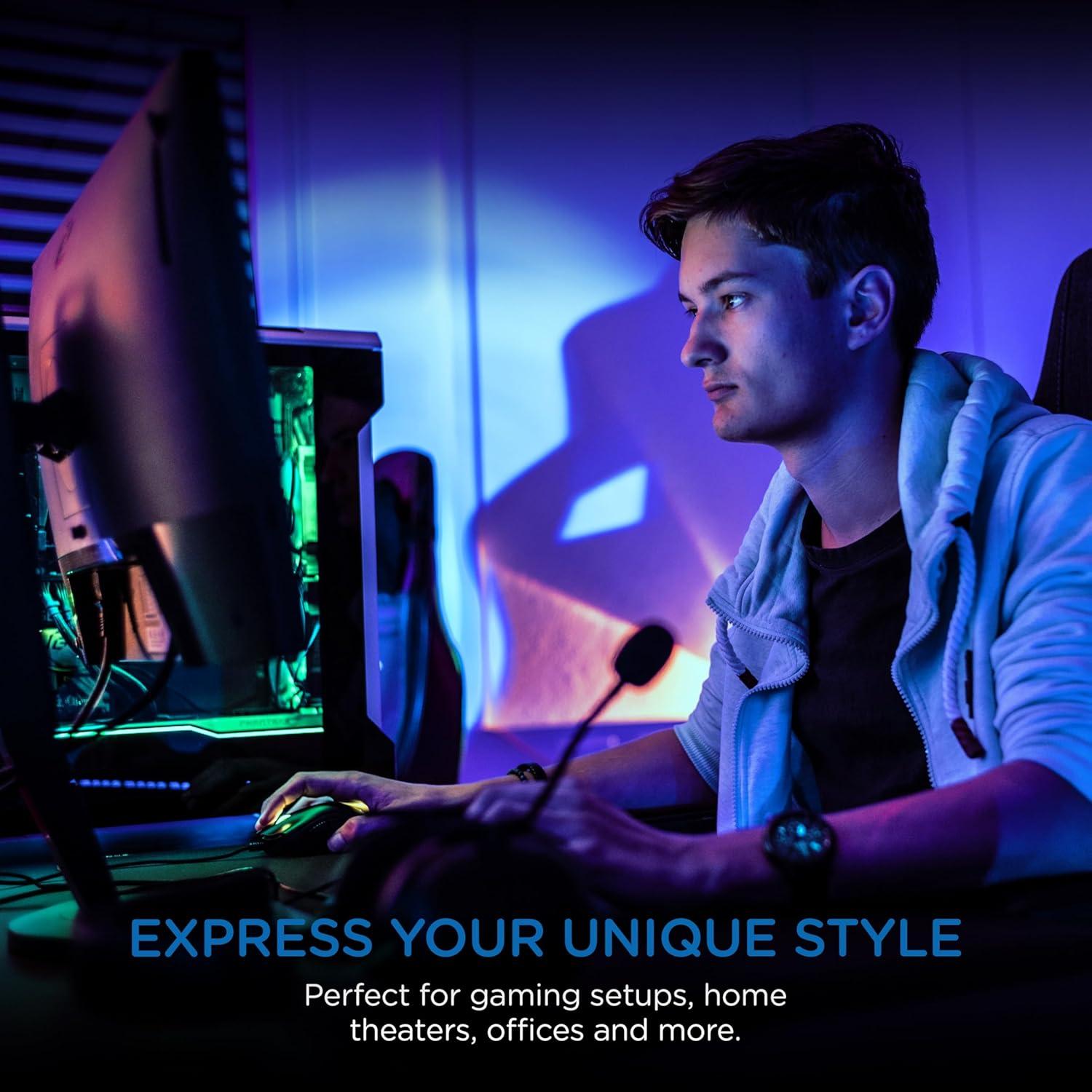 Luz LED flexible Enbrighten 1.98m USB Azul 76628-T1