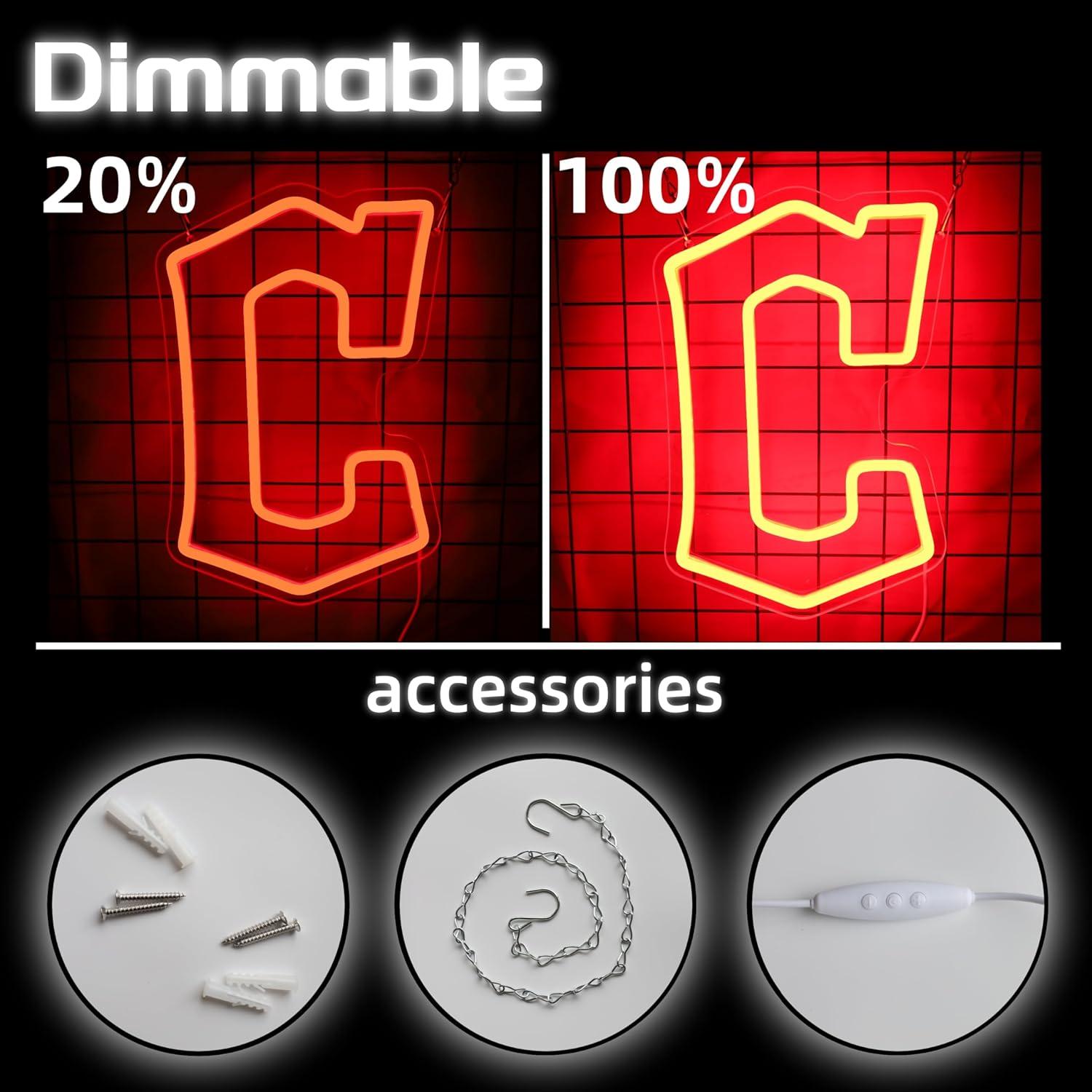 Luz de Neón LED Cleveland Guard 42.93x28.45 cm Regulable