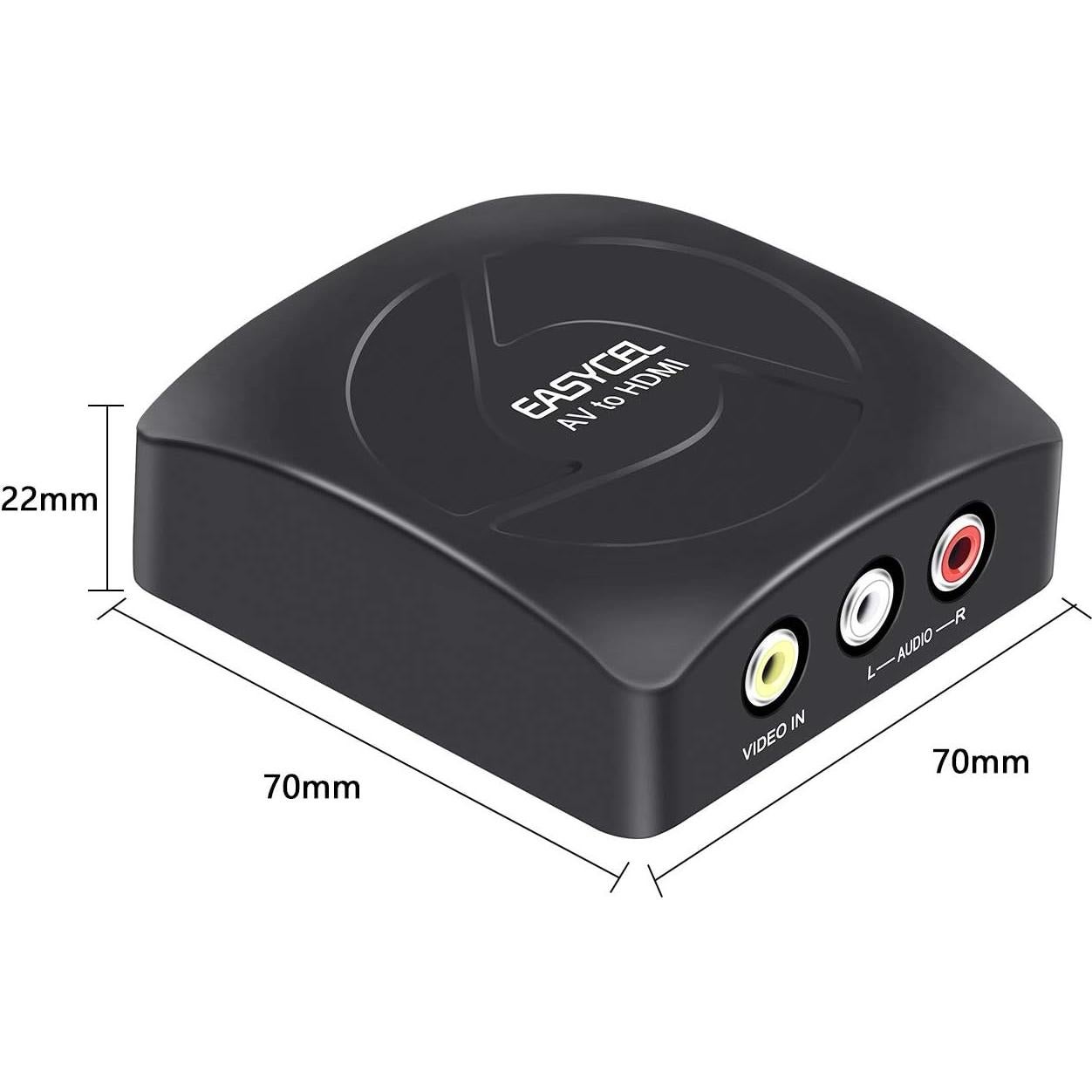 Convertidor RCA a HDMI EASYCEL 1080p con cables incluidos