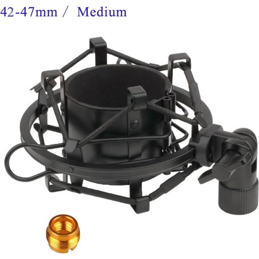 Soporte de micrófono Etubby 42-47mm con adaptador de tornillo