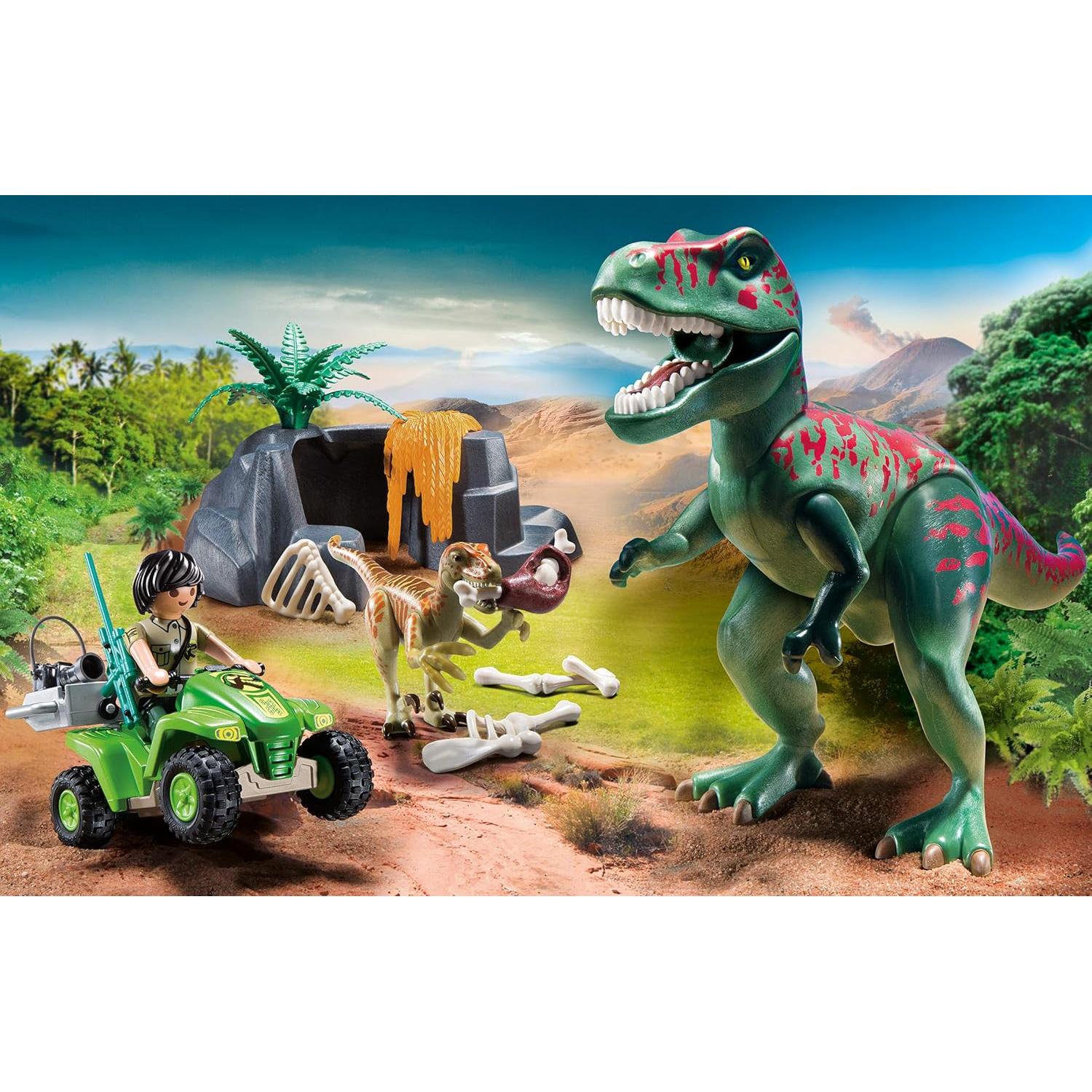 Quad Explorador T-Rex Playmobil 10740 Aventura Dinosaurios