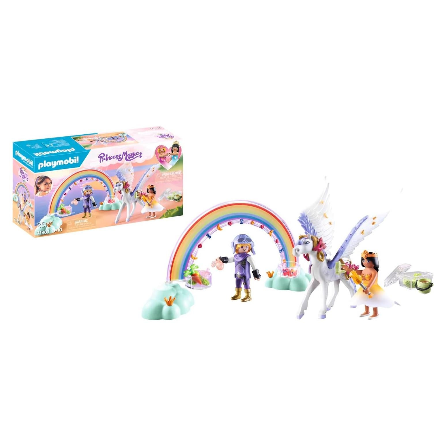 Set de Cuidado Pegaso Playmobil 71361 con Arcoíris