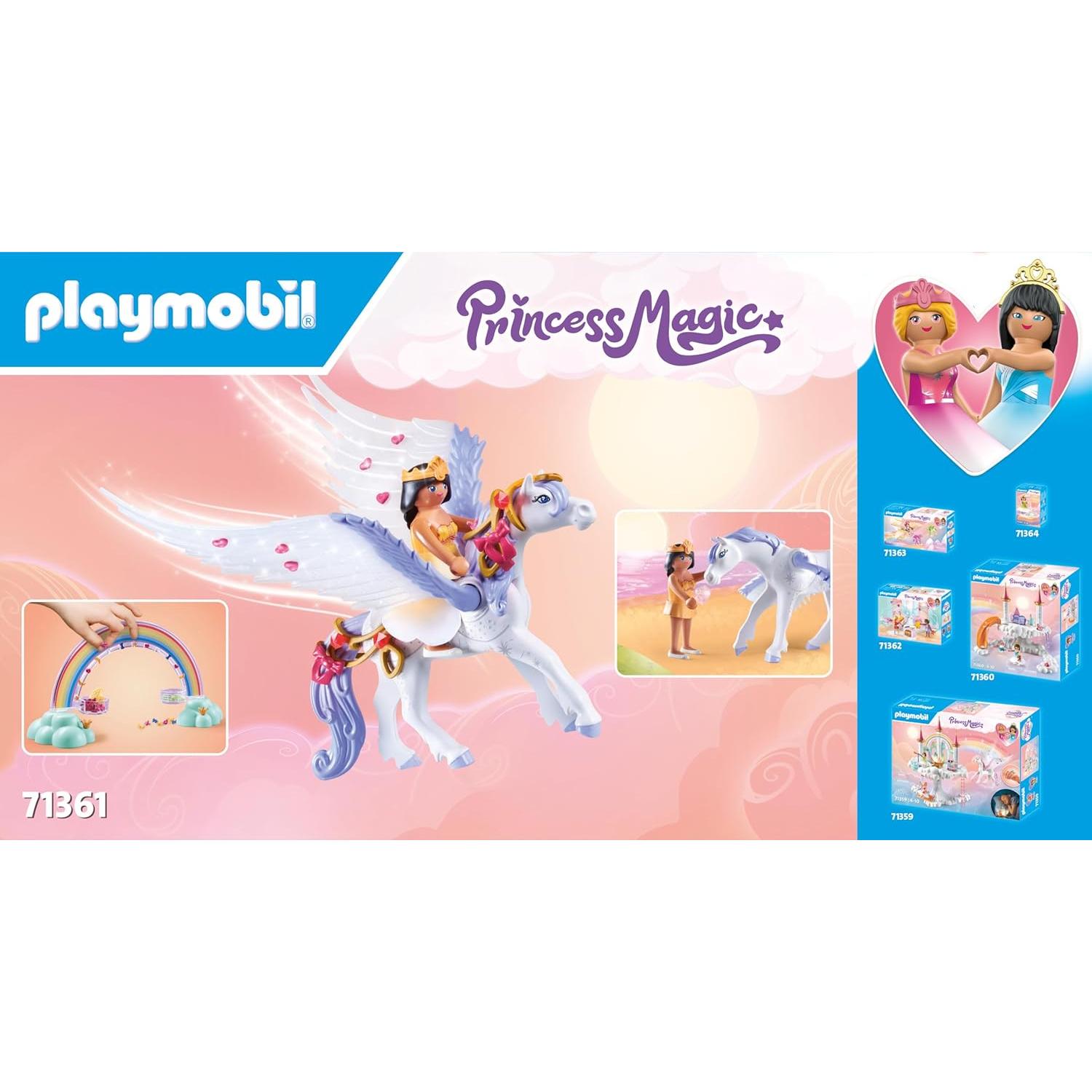 Set de Cuidado Pegaso Playmobil 71361 con Arcoíris