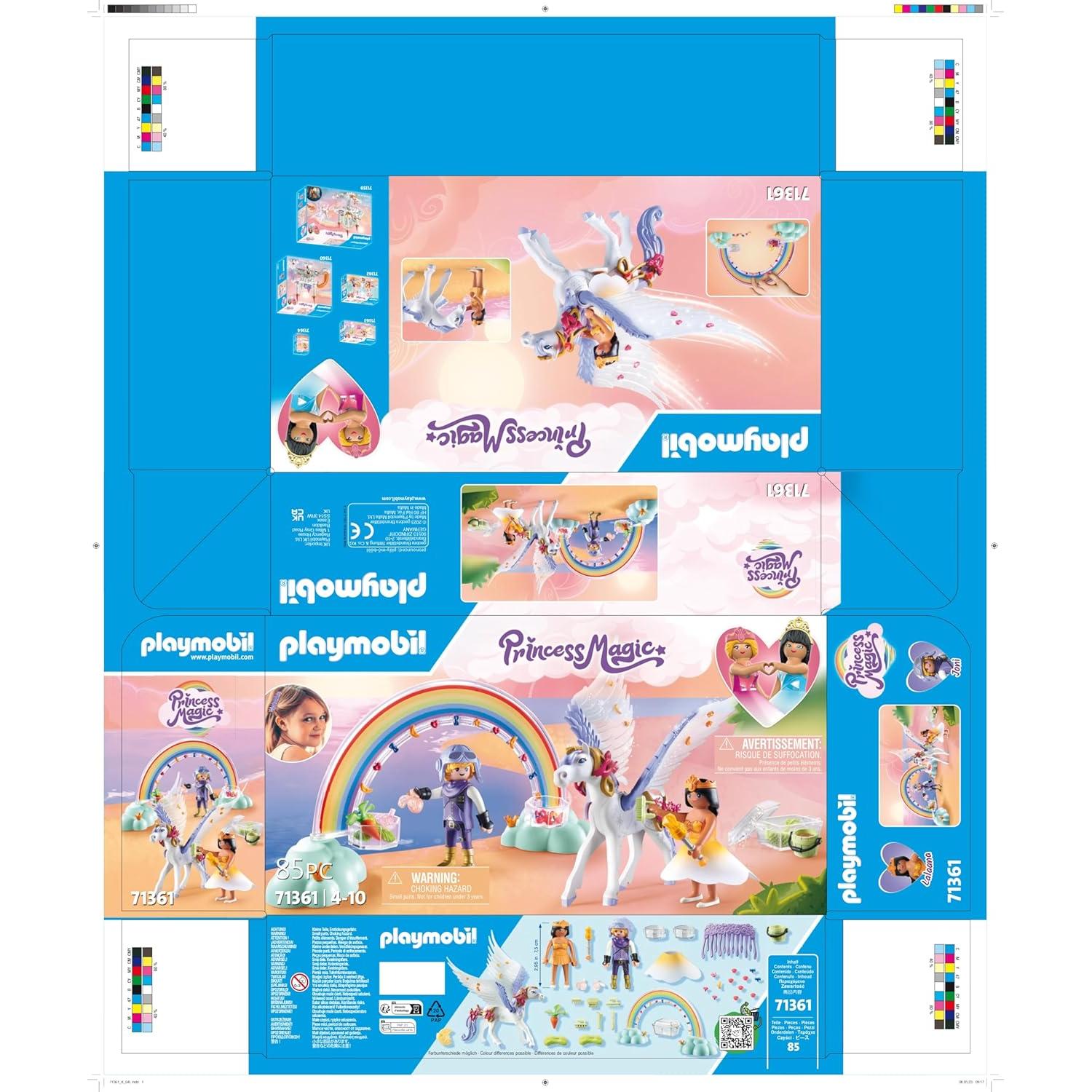 Set de Cuidado Pegaso Playmobil 71361 con Arcoíris