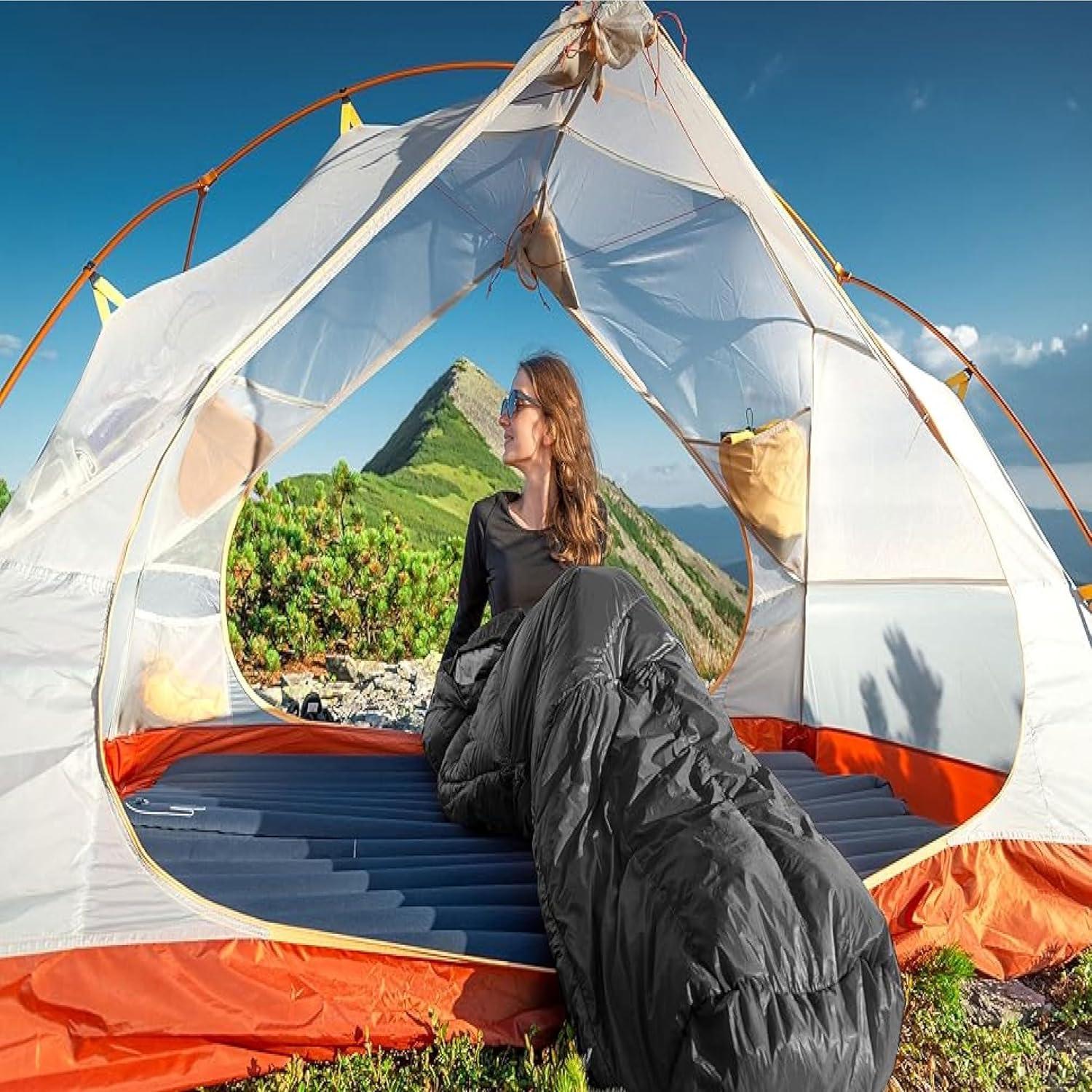 Saco de Dormir Impermeable Trail Maker 180x76 cm Negro