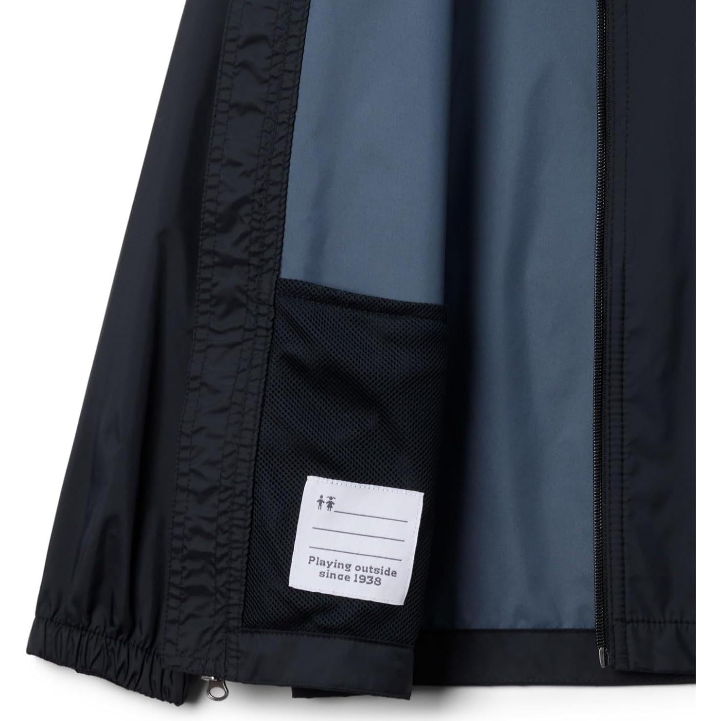 Chaqueta de Lluvia Columbia para Niños Hydroplus Negra