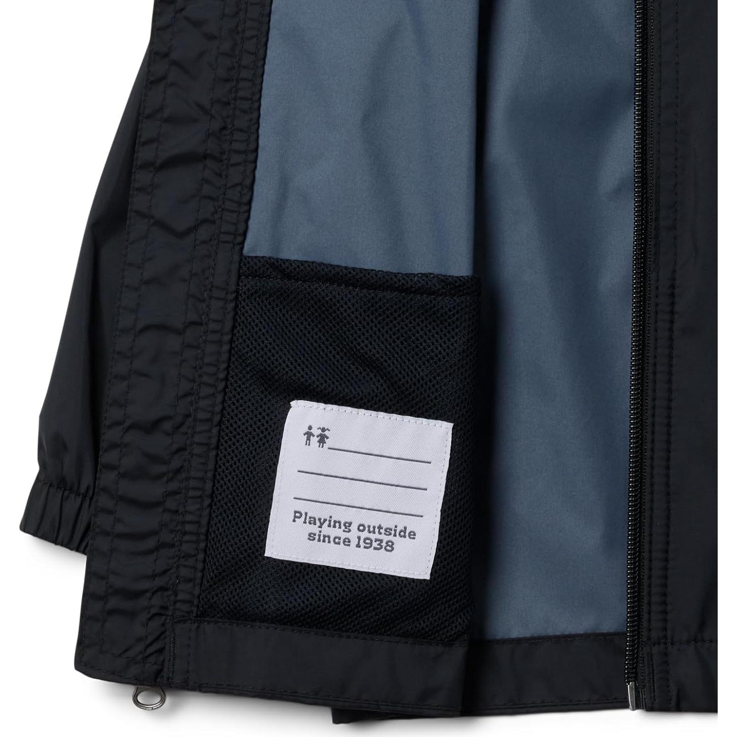 Chaqueta de Lluvia Columbia para Niños Hydroplus Negra