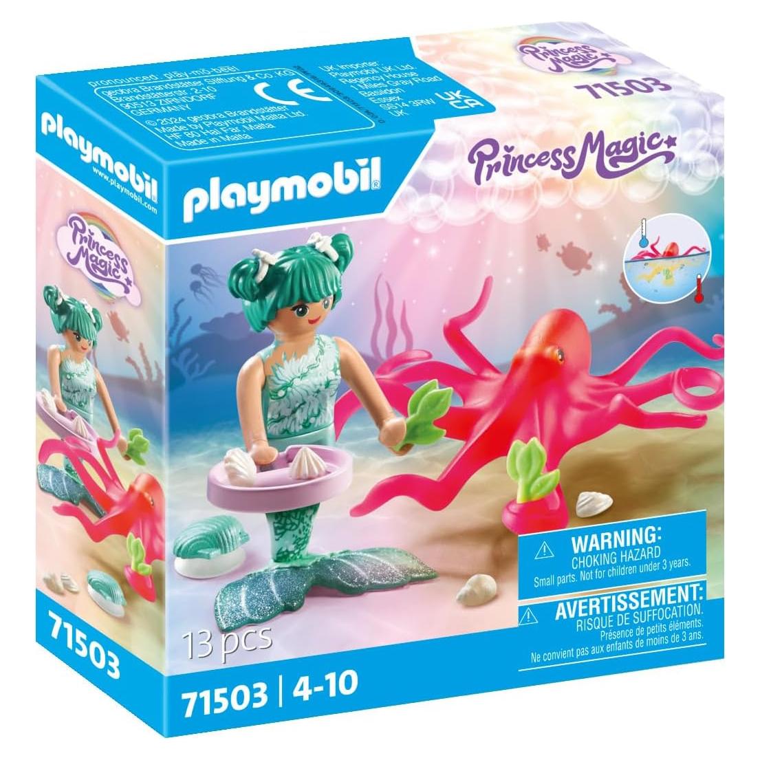 Juego de Sirena PLAYMOBIL 71503 con Pulpo y Accesorios