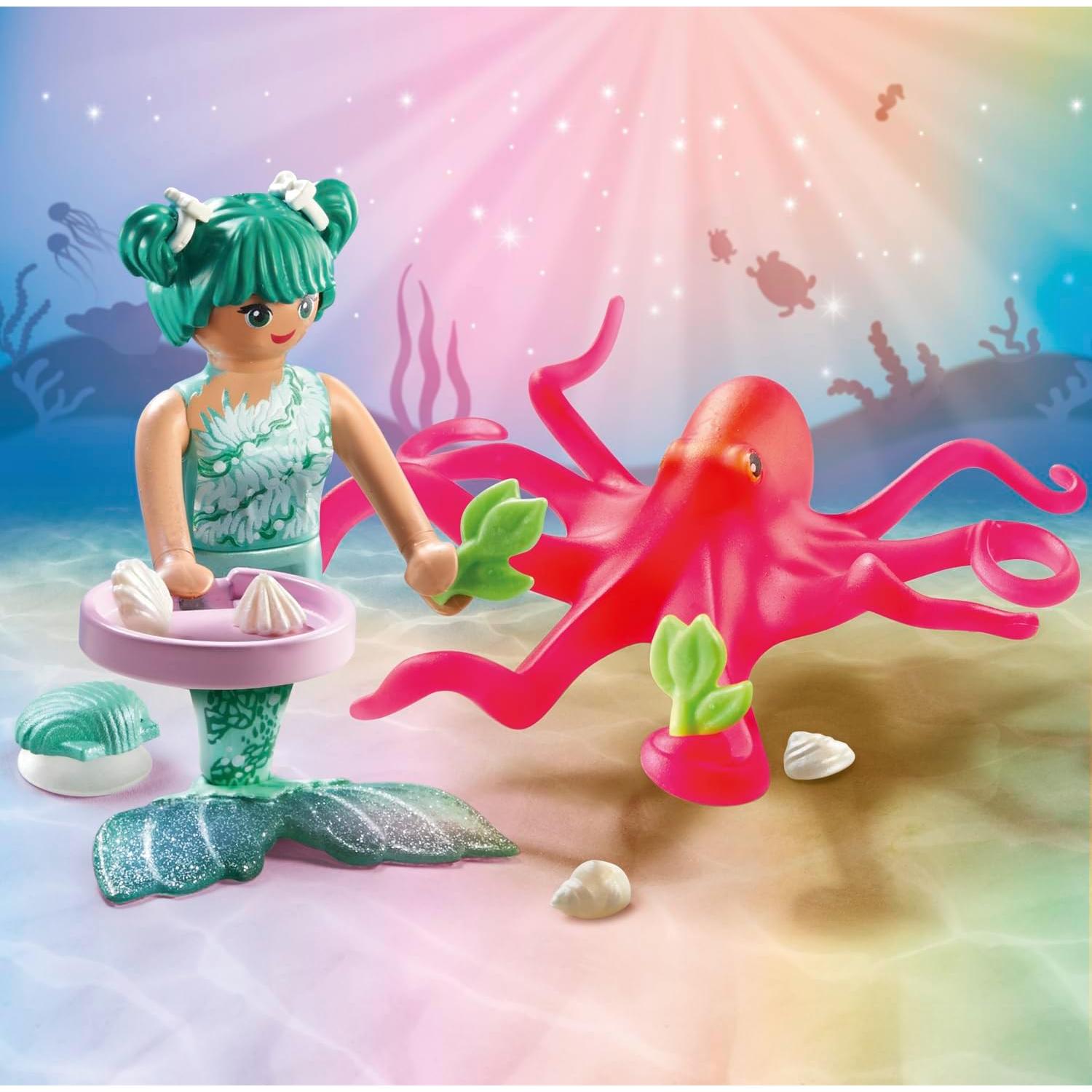 Juego de Sirena PLAYMOBIL 71503 con Pulpo y Accesorios