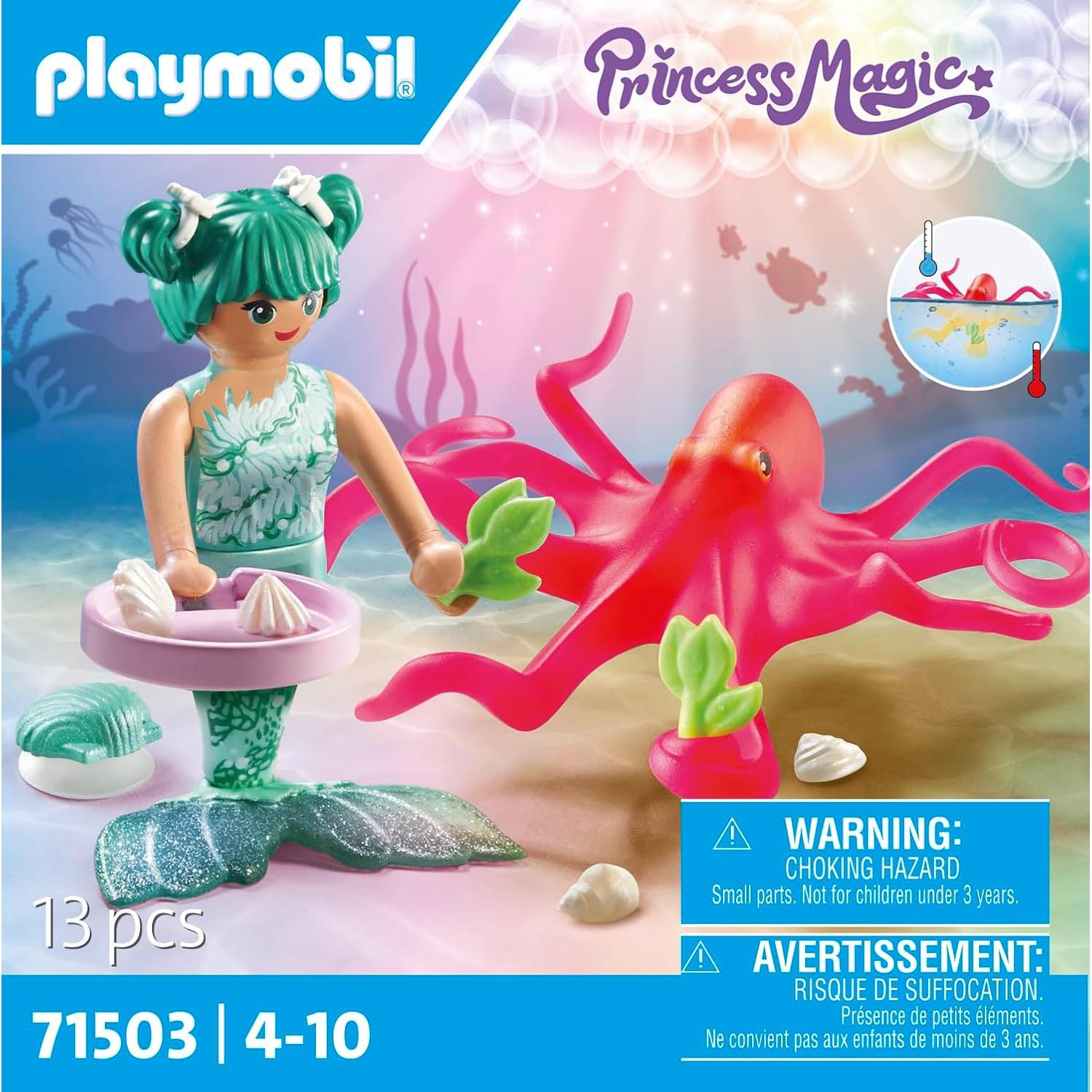 Juego de Sirena PLAYMOBIL 71503 con Pulpo y Accesorios