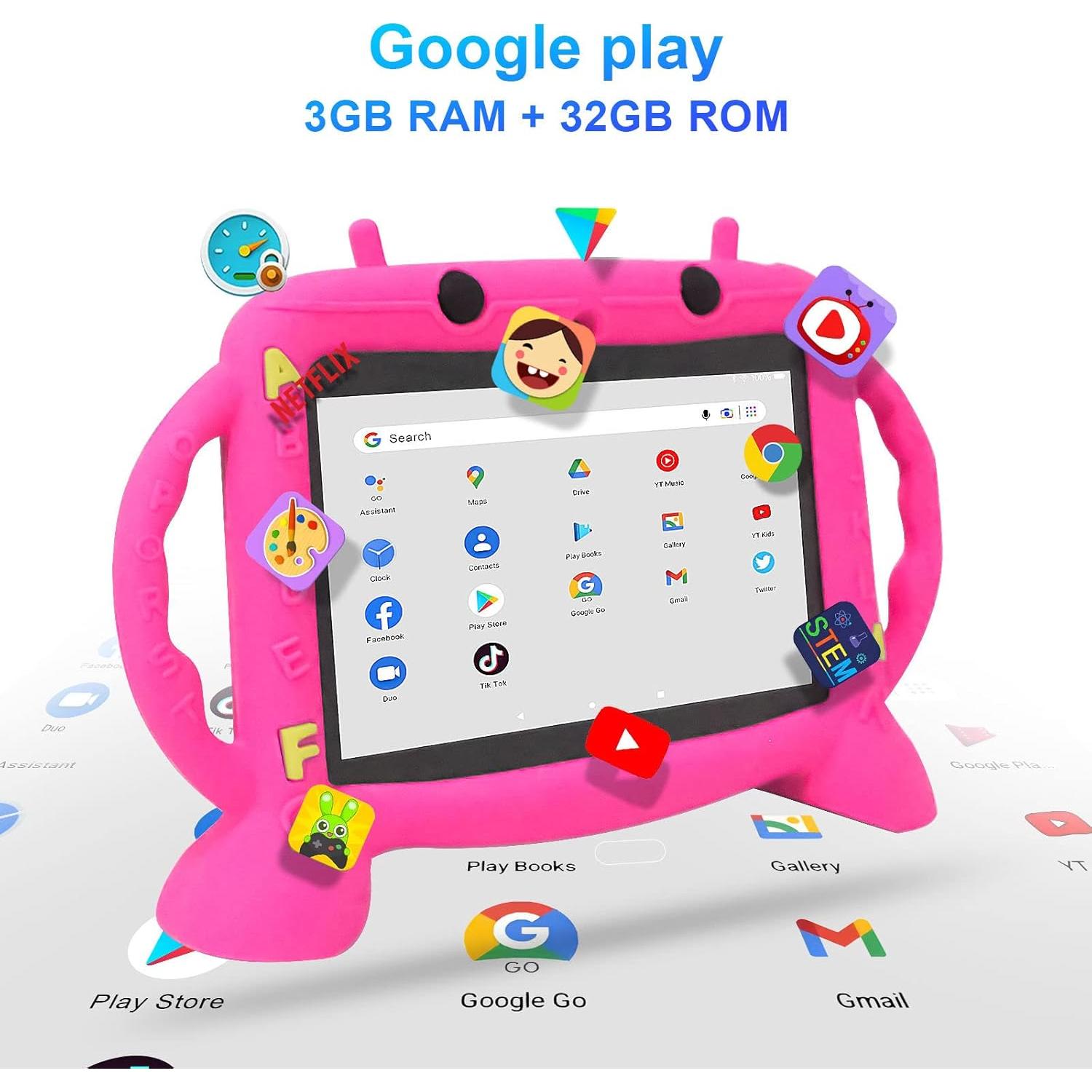 Tableta para Niños MengDash 7" Android 11 3GB RAM 32GB
