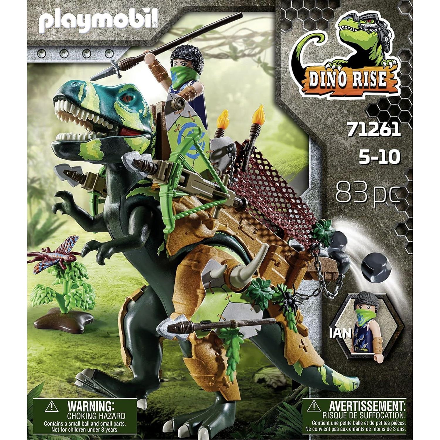 Playmobil T-Rex Camuflado con Ian y Cañones - 71261