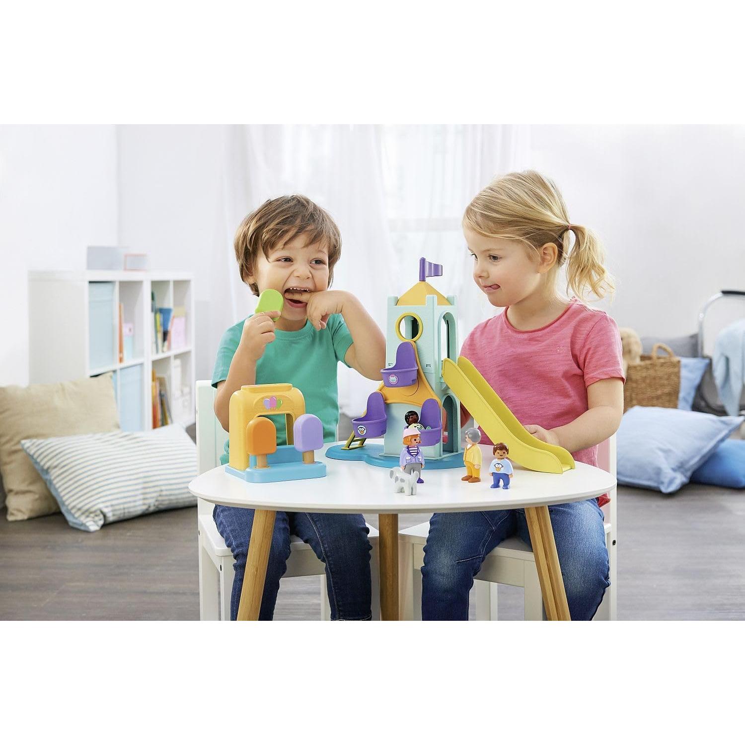 Torre de Aventura Playmobil 1.2.3 con Puesto de Helados