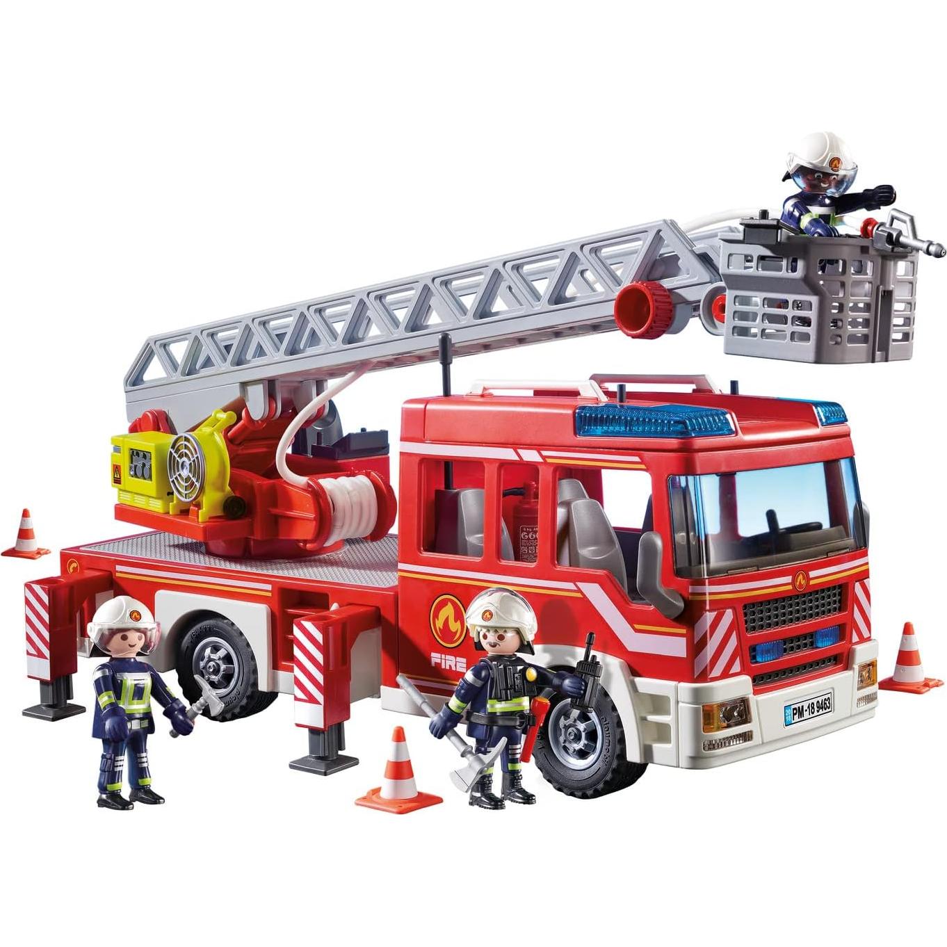 Unidad de Escalera de Bomberos Playmobil 9463 con Luces