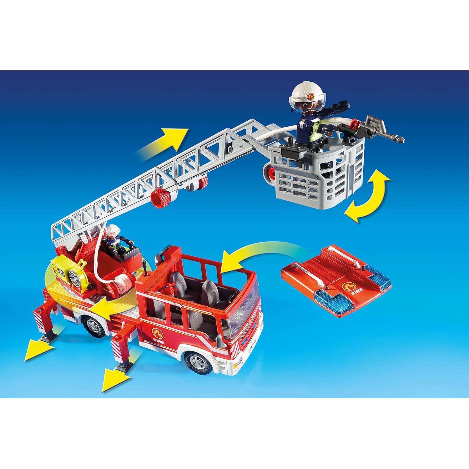Unidad de Escalera de Bomberos Playmobil 9463 con Luces