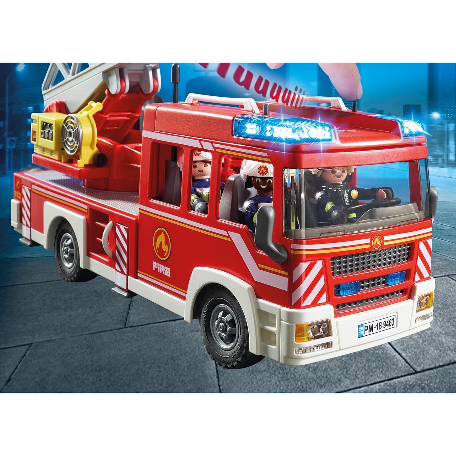 Unidad de Escalera de Bomberos Playmobil 9463 con Luces
