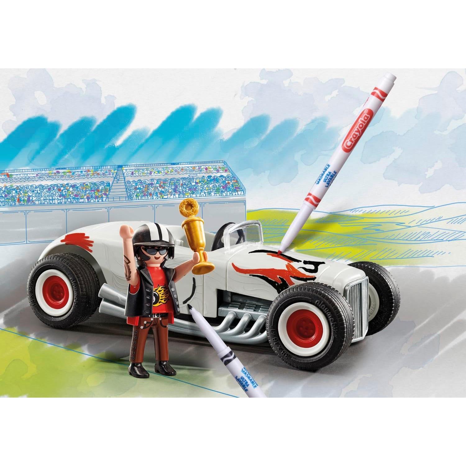 Coche de Carreras Playmobil Color Hot Rod 20 Piezas