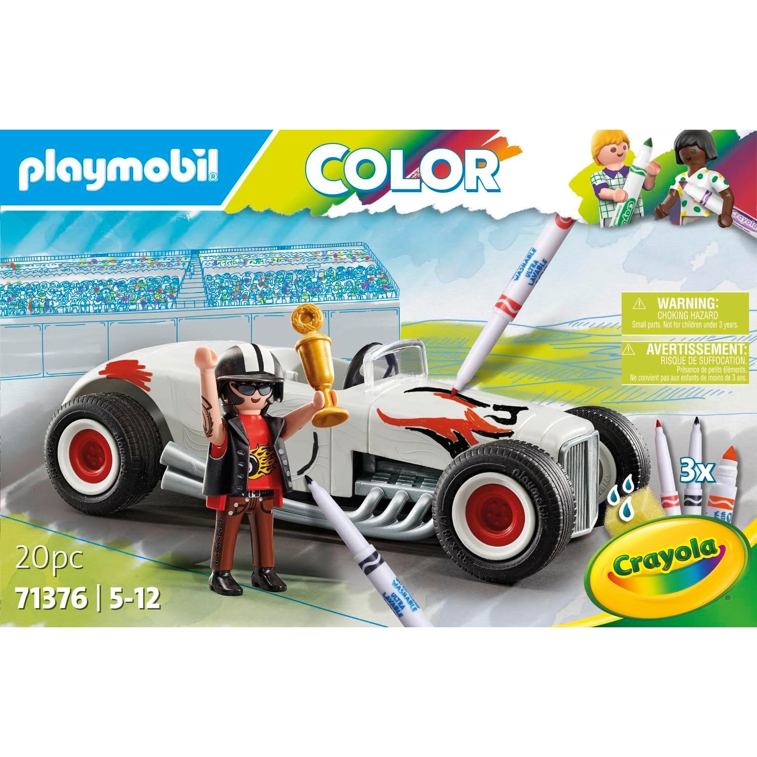 Coche de Carreras Playmobil Color Hot Rod 20 Piezas