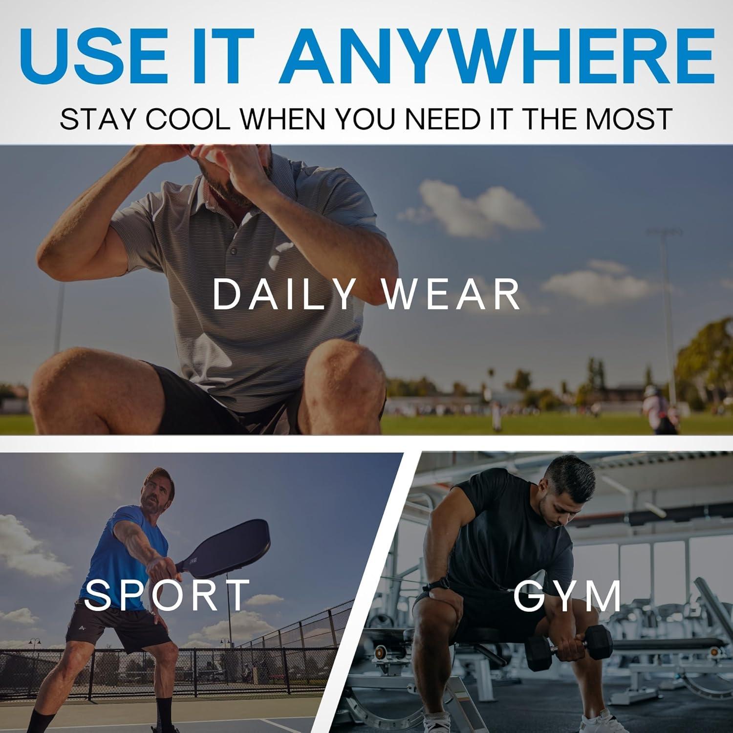 Pantalones Cortos Activos Arctic Cool Hombre UPF 50+ Negro