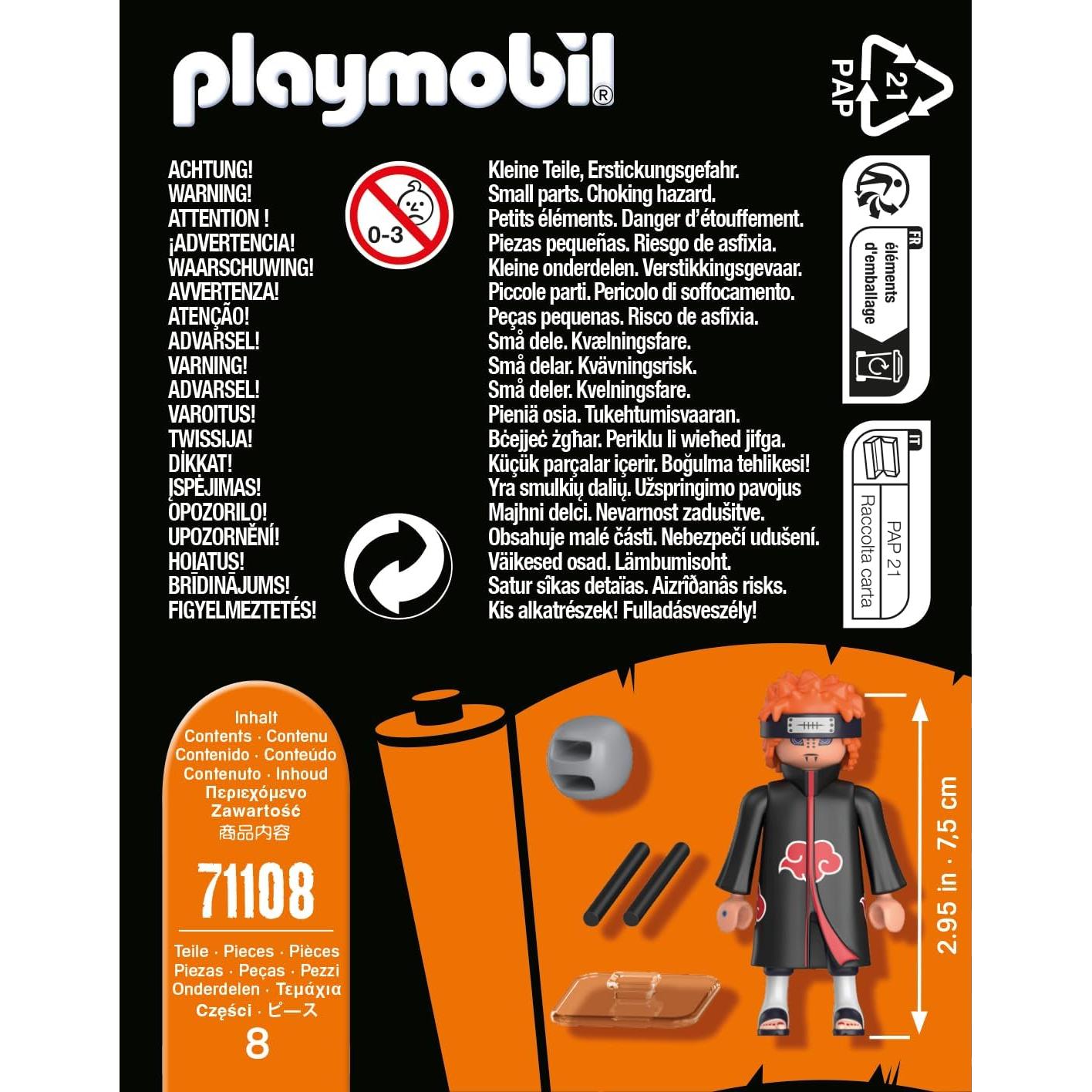 Figuras Playmobil Naruto Pain 10,59x3,30x9,29cm