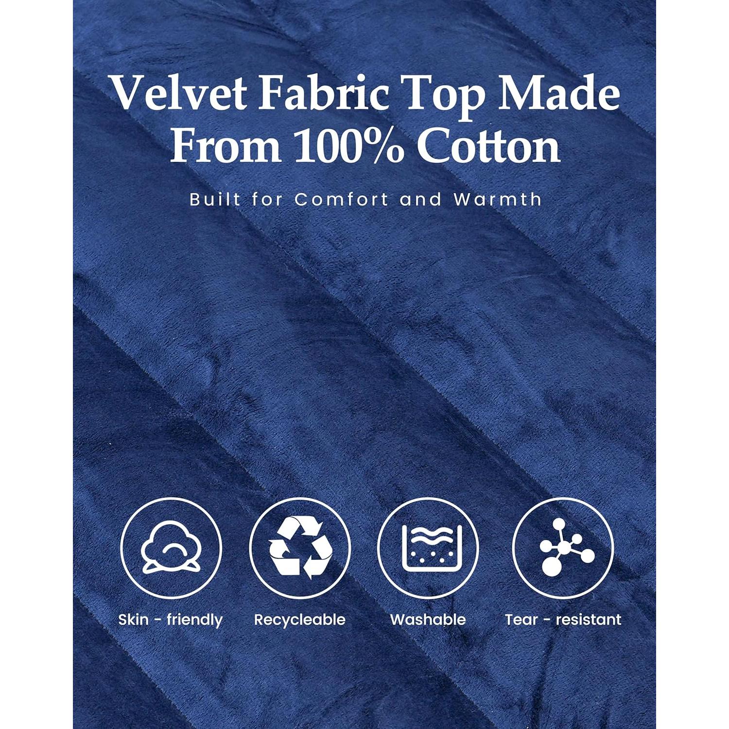 Colchón Inflable Kampair Individual 12.06 cm Azul para Camping