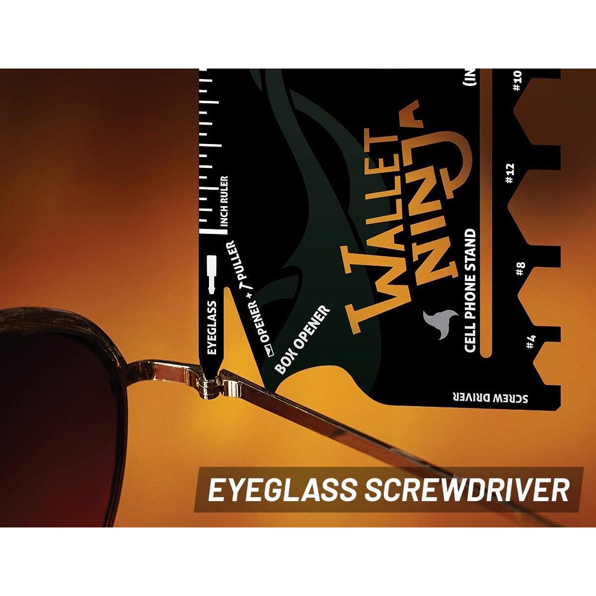 Wallet Ninja Multitool 18 en 1 - Herramienta de Tarjeta Negra